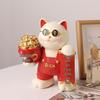 Creative Lucky Cat Ornaments for Living Room, Entryway, and Wine Cabinet - Perfect Housewarming or Opening Ceremony Gift