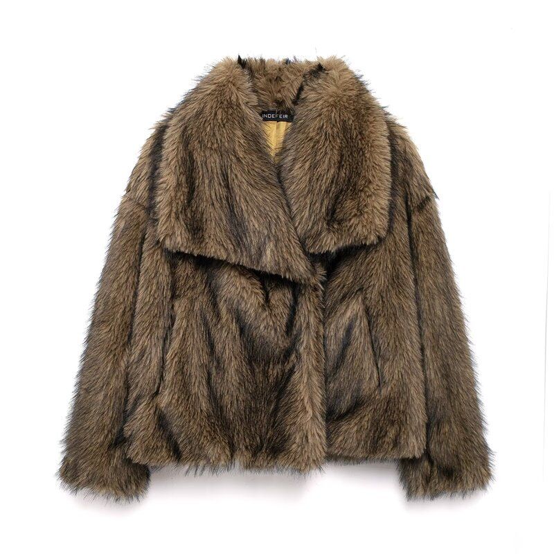 Western Style 2023 Autumn and Winter New Women Clothes Versatile Artificial Fur Effect Short Coat 4360240 712