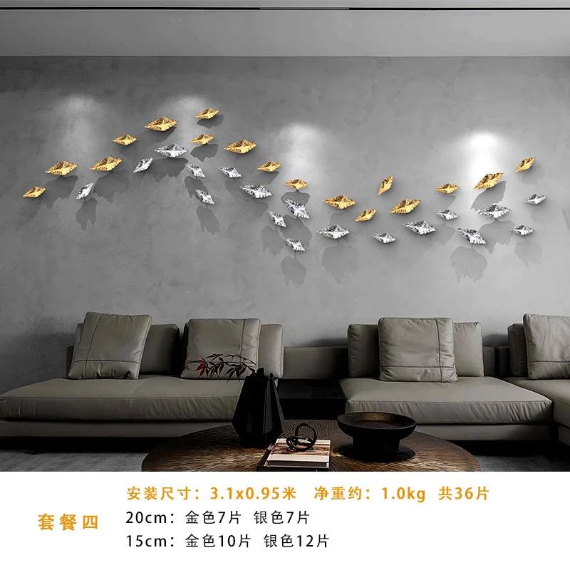 Leaf Wall Accents Wall Decoration Art Soft Decoration Creative Artworks Living Room Bedroom Wall Decoration Hanging Pendant