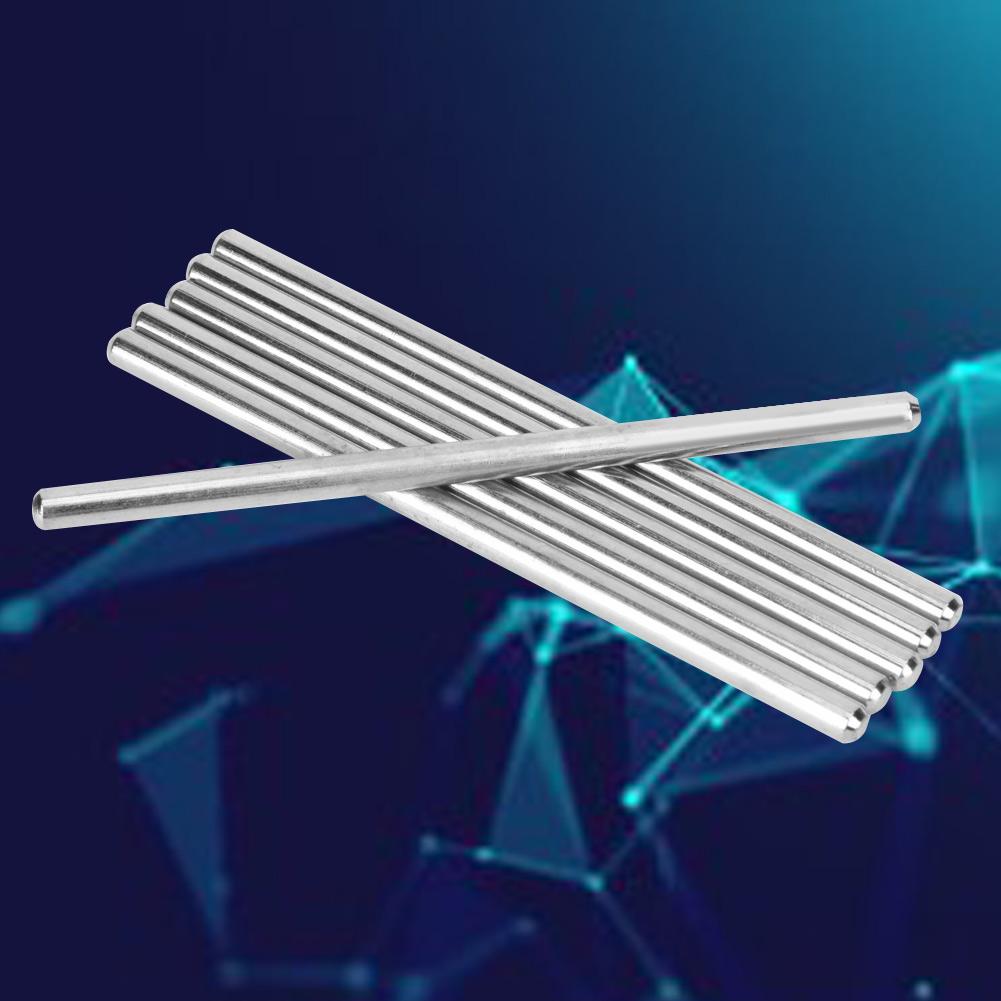 6pcs 100mm Stainless Steel D Hole Shaft Toy Car Gear Axle DIY Industrial Robot Parts