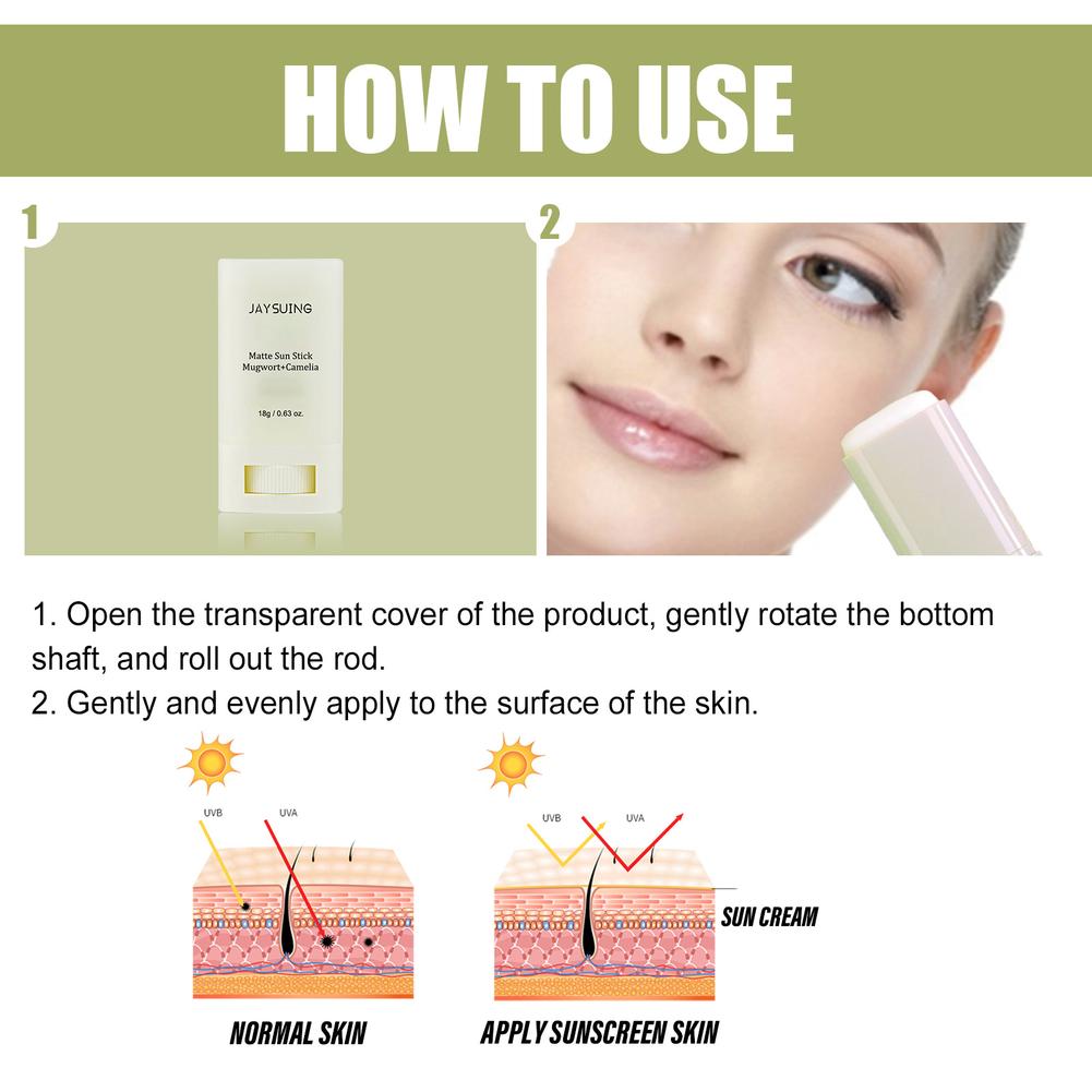 Sunscreen Cream Matte Sun Stick Refreshing SPF50 PA UV Protective Cream Anti Oxidant Oil-control SunCream Korea Cosmetics