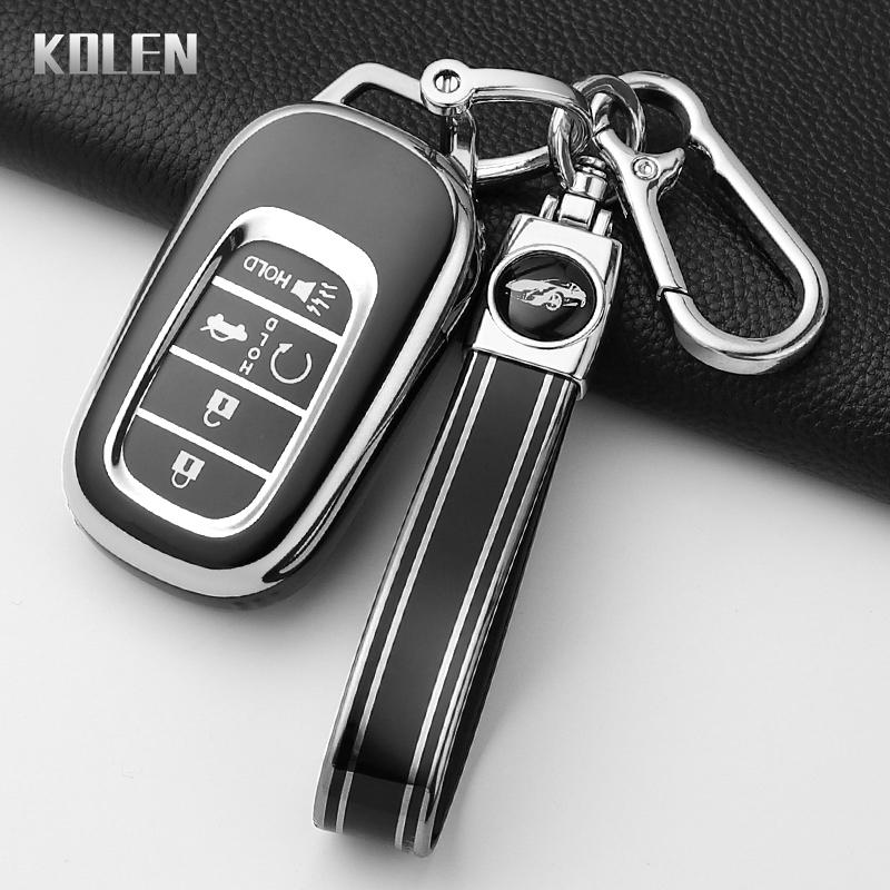 Fashion Tpu Car Key Case Cover For Honda Civic 11Th Accord Cr-V Hr-V Pilot Vezel Zr-V Key Protector Shell Fob Bag