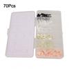70Pcs,Swordfish 61280 Fuel Line Retainer Clip Assortment For Ford Car Accessory