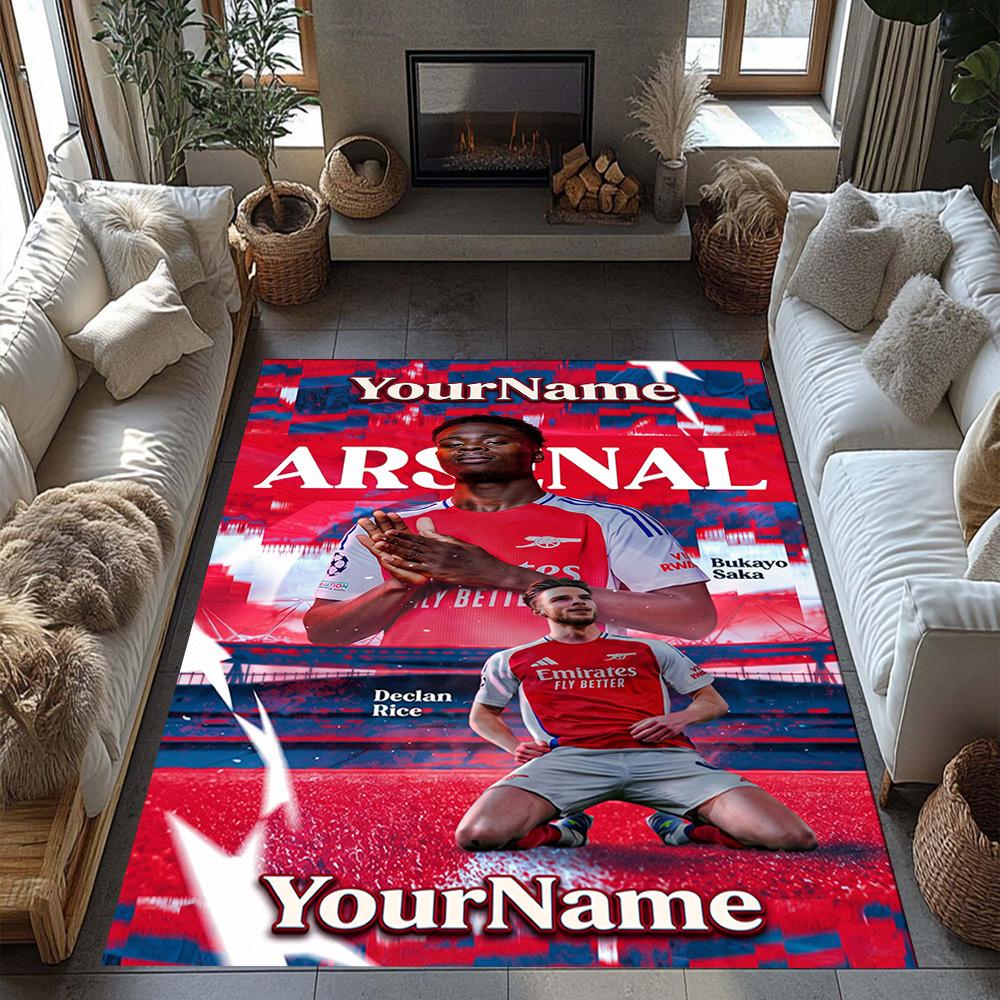 Arsenal Customized Name Carpet Perfect for Bedrooms Foyer Outdoor Living Rooms Anti-slip Rug Office home decor