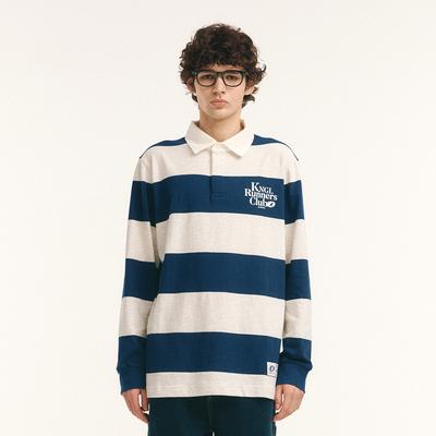 KANGOL Langarm Rugby T-Shirt 3535 Dunkelblau