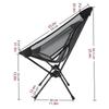 Folding Camping Chair Foldable Backpacking Chair Compact Seat for Outdoor Sports Fishing Beach Hiking Activity Campsite
