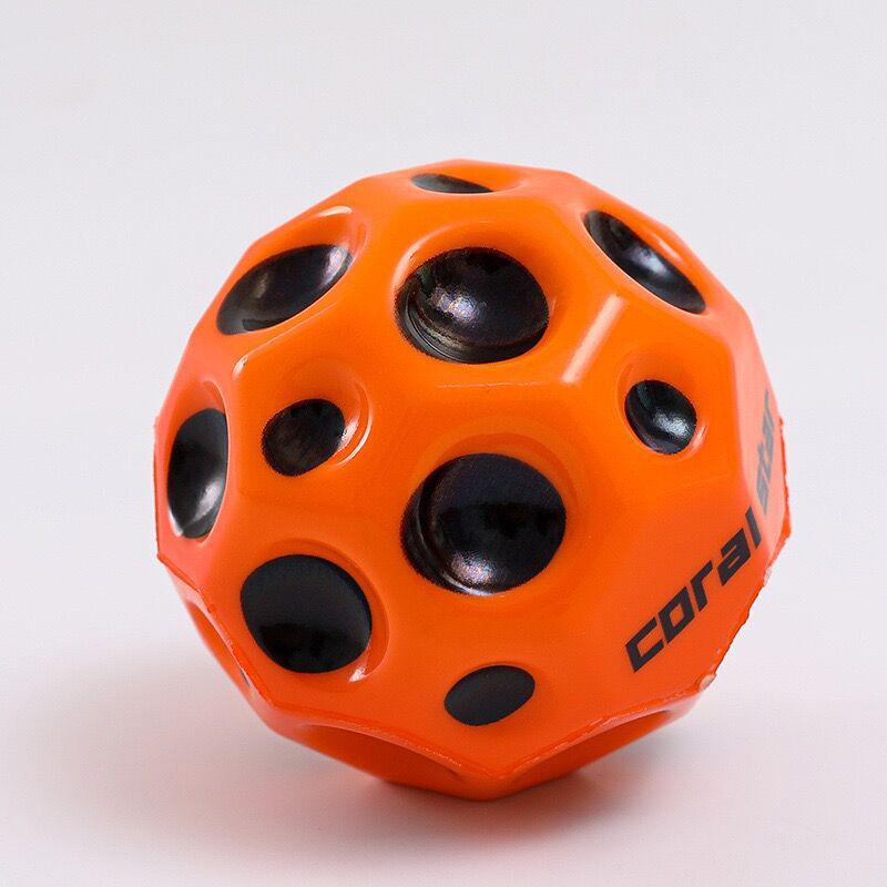 7cm High-Rebound PU Bouncy Ball - Coral Moon Rubber Wrist Toy, Hot Seller