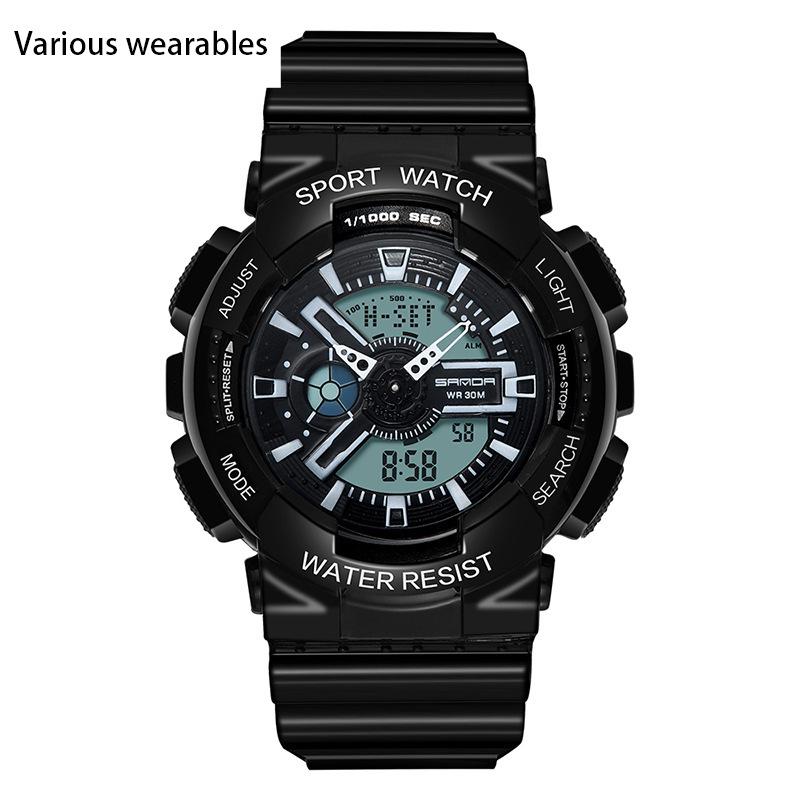 Korejský módní trend Micro Business Luminous Electronic Sports Trendy studentské korejské hodinky pro pár Candy pro děti