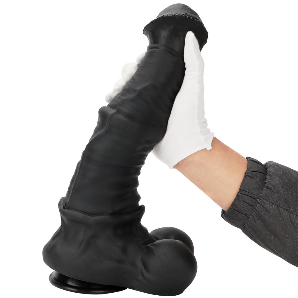 Dark Horse Silicone Dildo Oversized Anal Plug Masturbator Soft Anal Dilator Fisting Sex Toy Strap on Penis Realistic Dick