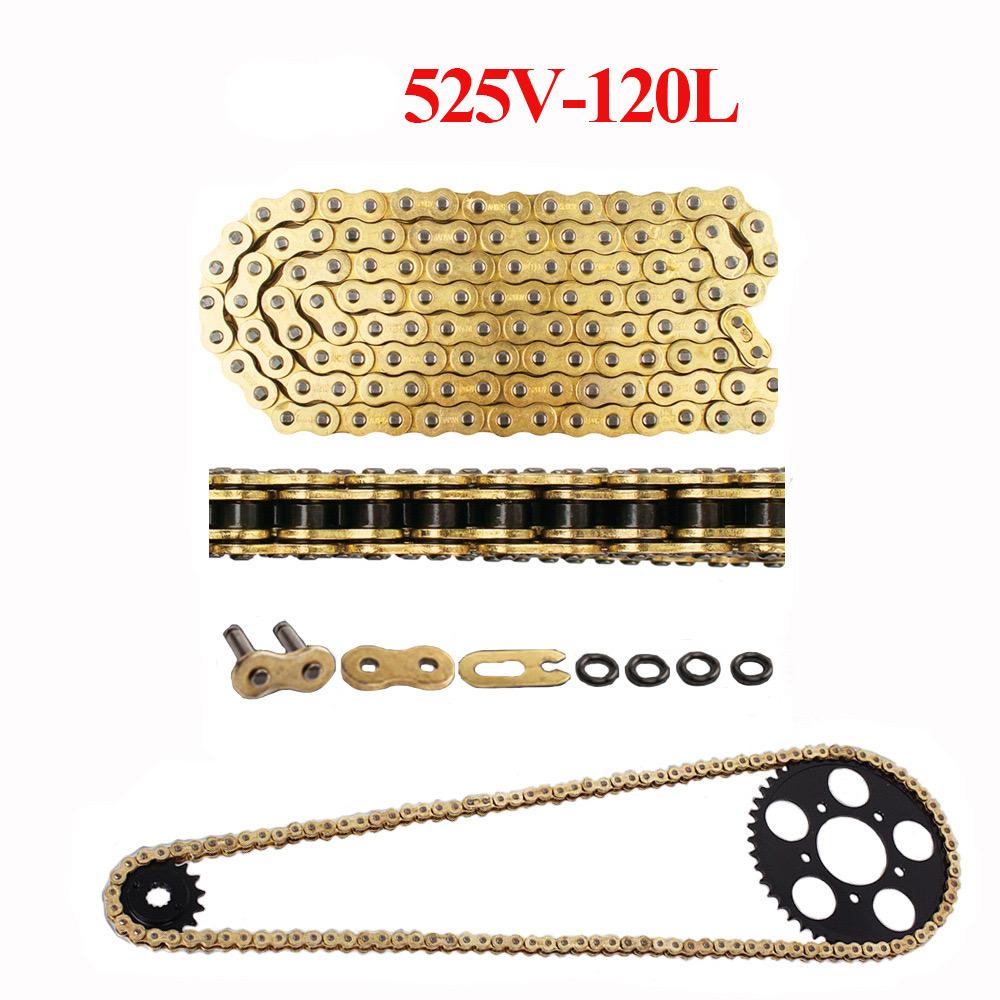 Universal Motorcycle Chain Oil Seal Chain DID O-Ring 520 525 530 428 Chains 120 136 Links for ATV Quad MX Enduro Motard Racing