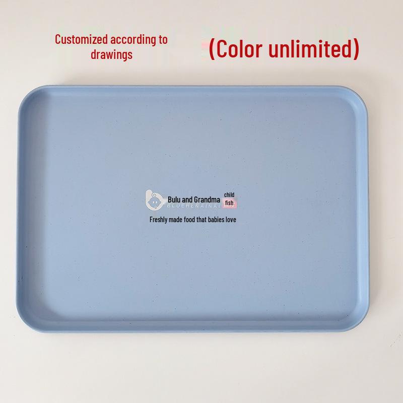 Obdélnový plastový tác v severském stylu pro rychlé občerstvení, mateřskou školu, domácnost a catering