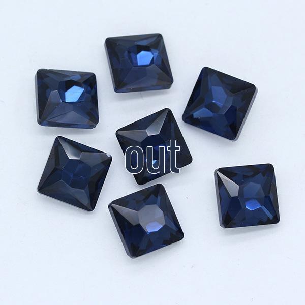 Multi-Colored Square Crystal Glass Gems – Decorative Artificial Stones for Clothing, Shoes, and Packaging