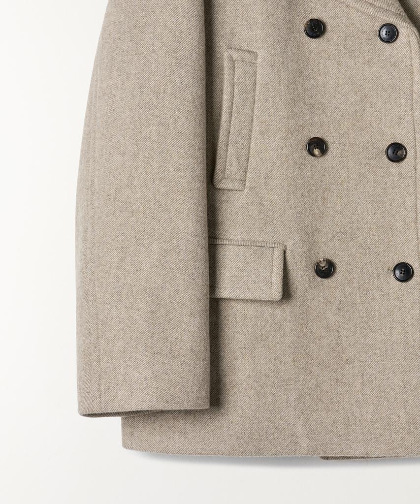 Ttudement Wool Blended Peacoat Mocha