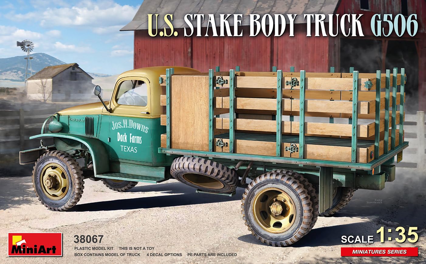 

Miniart American Stake Body Truck G506 Plastic Model MA38067 1/35
