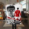 1PC CR7 Print Flannel Blanket, High Quality All Seasons, Home Decor, Warmth and Comfort, Perfect for Christmas Gifts