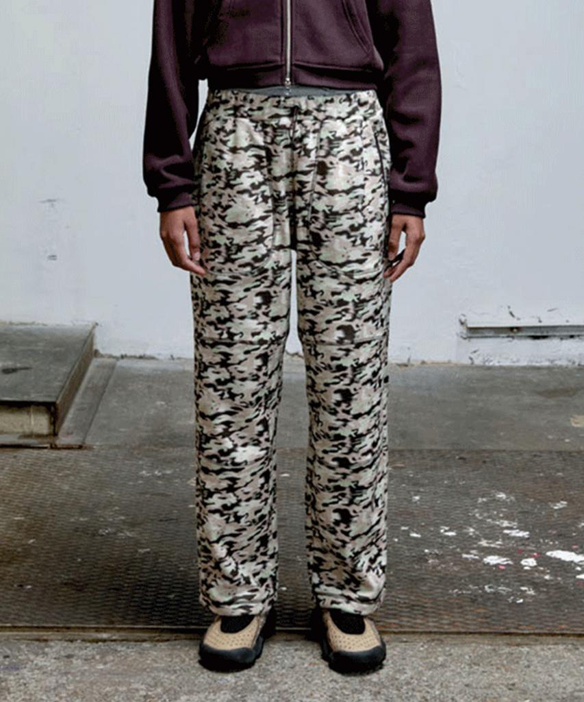 ERER Camouflage Fleece Pants Tan