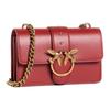 PINKO Leather Portable Crossbody Bag, Shoulder Bag Women's Red 1P21SE-Y6JC-R72
