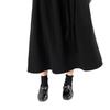 Hepburn style wears autumn and winter black new waist and thin long dress women's classic versatile shirt collar dress