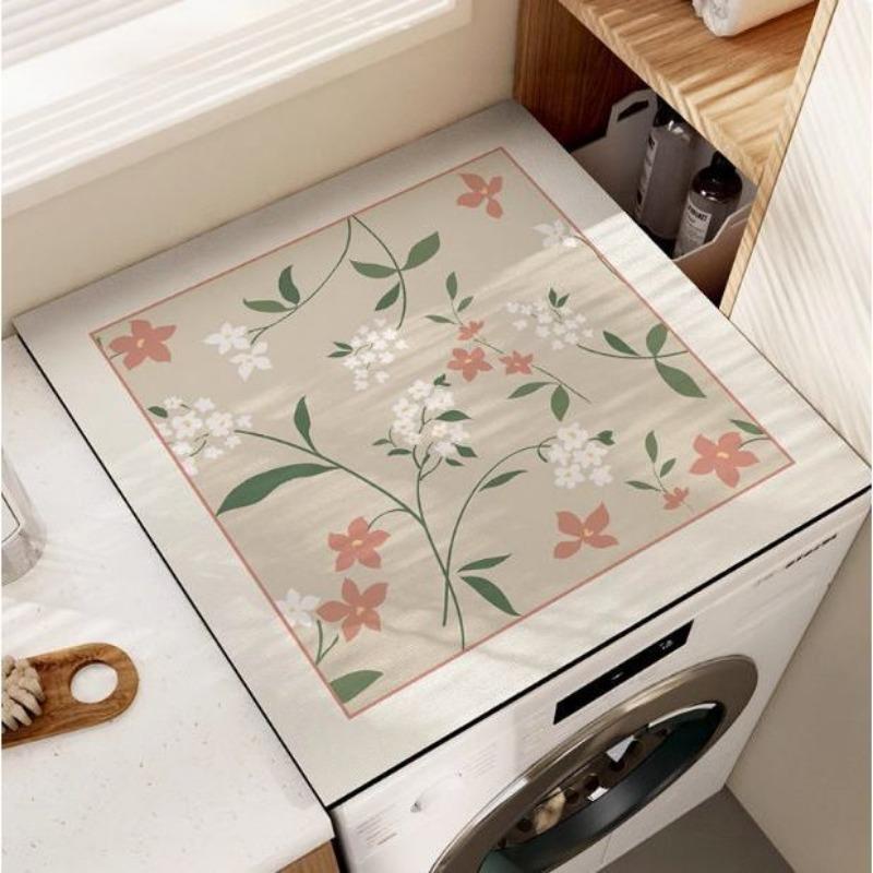 

Подушка-чехол для стиральной машины, абсорбирующий солнцезащитный чехол, скатерть для холодильника, пылезащитная подушка из диатомовой земли для прикроватной тумбочки 50x50cm 19.7x19.7in