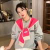 Korean Version with Knitted Shawl Women's Spring and Autumn Foreign Style with Shirt High-end Knitted Scarf Vest