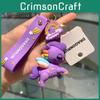 Adorable Unicorn Keychain Cartoon Style Cute Gift Bag Charm For Couples In Pink Metal