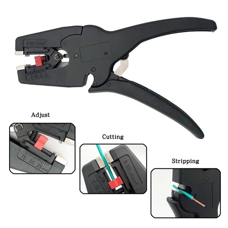 Self-Adjusting Insulation Pliers Wire Stripper 0.03-10 Mm² Cutter Cable Scissors Wire Stripper Tool