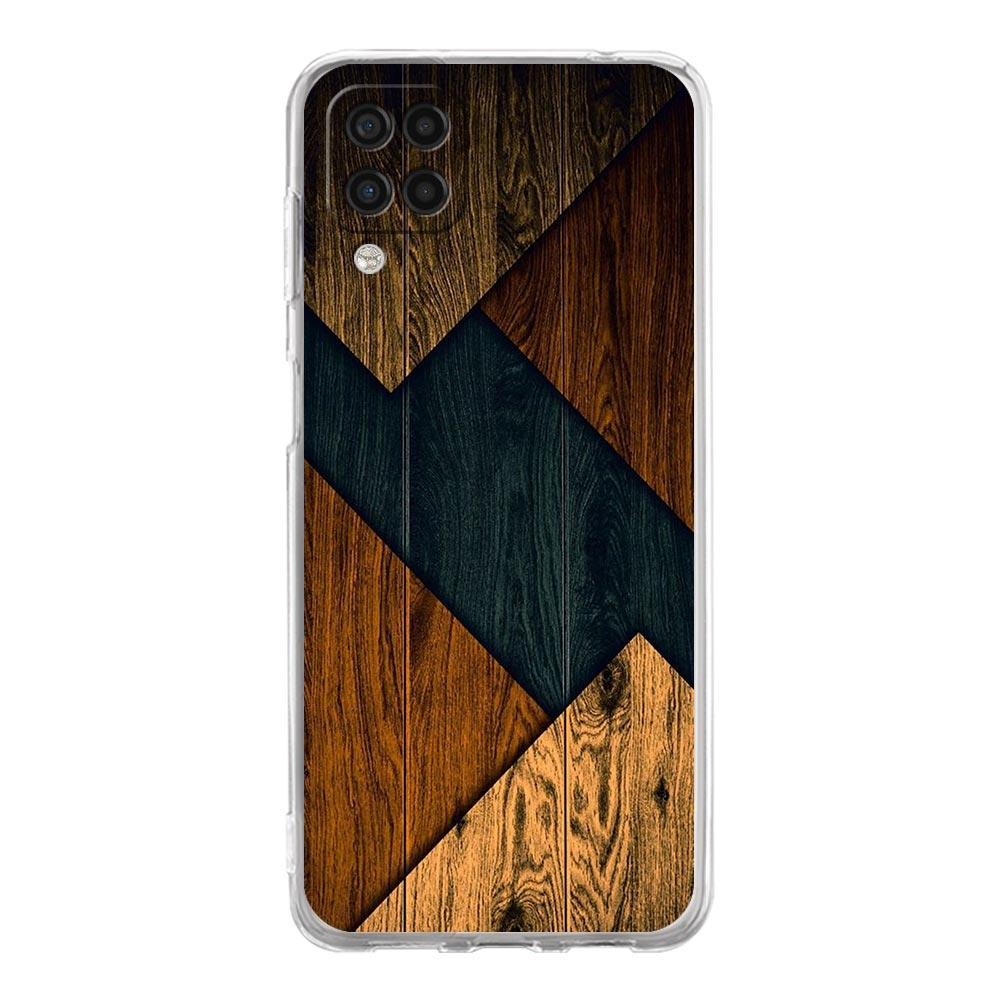 Handyhülle für Samsung A54 A52 A50 A70 A10 A30 A40 A20S A20E A02S A12 A14 A22 A24 A42 A34 A32 5G A04s Hülle Wald Geometrie Holz