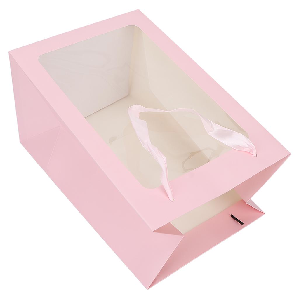 Large Paper Bag Open Window Paper Party Gift Bags for Christmas Birthdays Favors Packages
