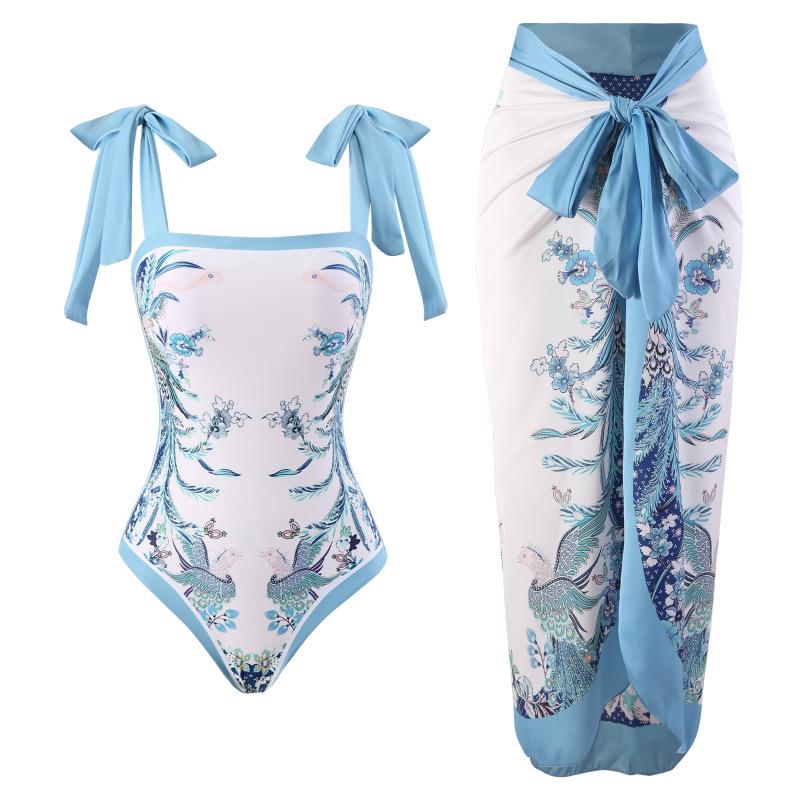 2025 Euro-American Conservative French Retro Swimsuit: Two-Piece Bikini