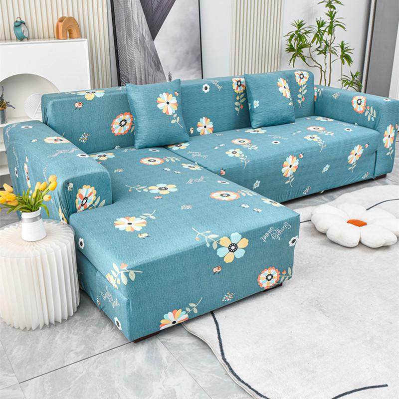 Milk Silk Elastic Sofa Cover All Inclusive Universal Set Suitable for All Seasons Cartoon Empress Sofa Cover Lazy Person To Prevent Cat Scratches