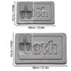Thickened Flannel Bathroom Absorbent Mat Shower Room Toilet Non-slip Mat Bathtub Mat Foot Pad Entrance Mat