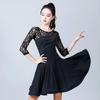 OEING Women's Long Sleeve Lace Latin Dance Dress