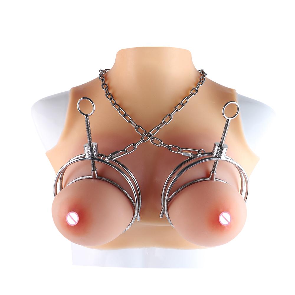Nipple Breast Clamp Clip Chain Sex Pleasure Bondage Gear Breasts Clip for Women SM Bondage Clothing Restraint