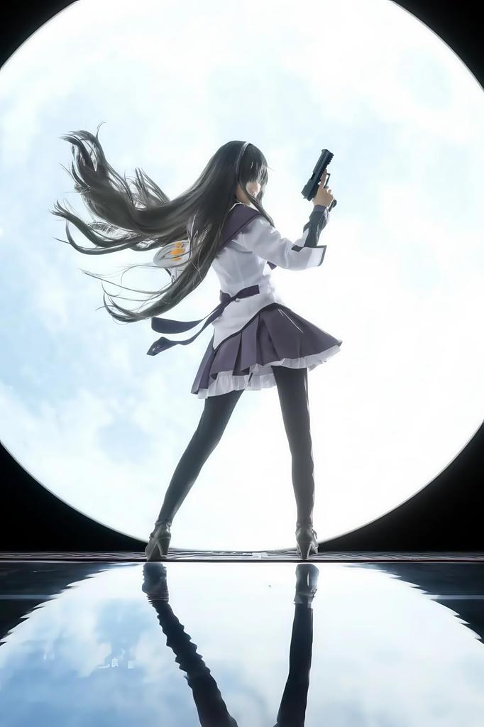 Madoka Magica Akemi Homura Cosplay Puella Magi Madoka Magica Cosplay Costume for School Puella Magi Madoka Magica Cosplay Size [NOKIJP] Cosplay,