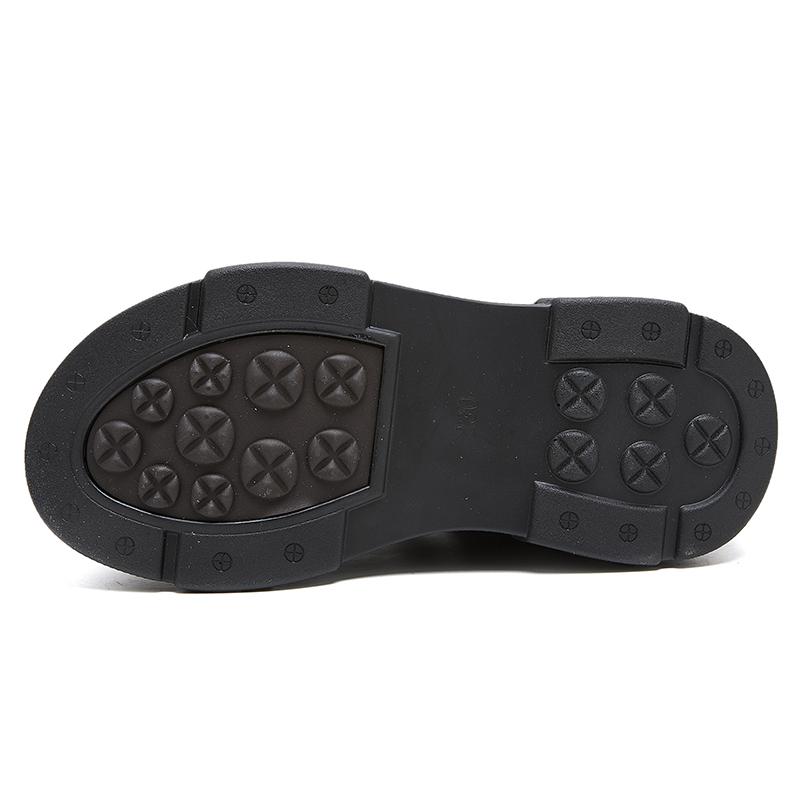 GKTINOO Grube Podeszwy Podwyższające Szpilki Wiosna 2024 Nowe Prawdziwa Skóra Rzepy Wszechstronne Retro Damskie Buty na Platformie