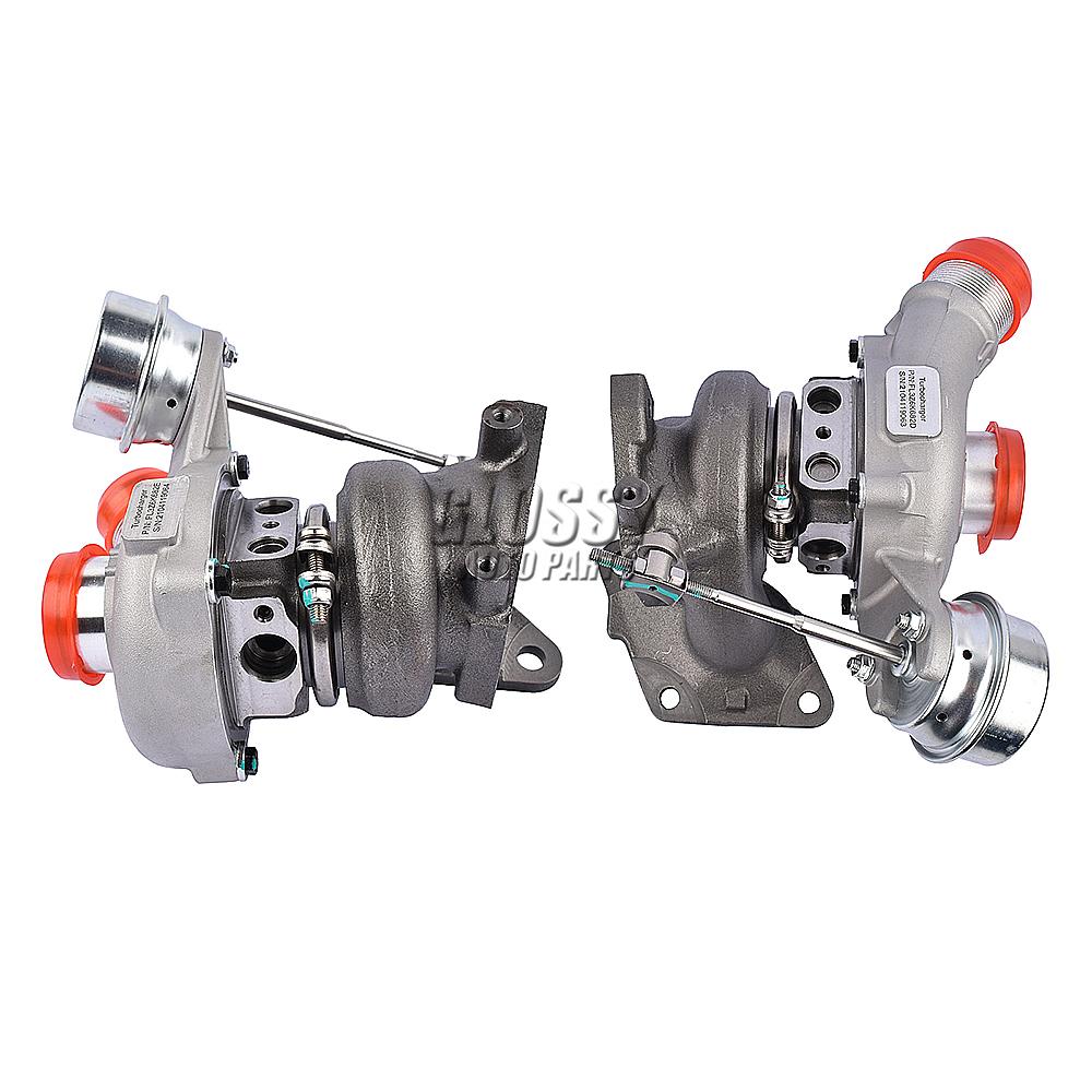 AP03 2PCS Left + Right Side Turbochargers for Ford F150 F-150 2.7L V6 Engines 2015-2017 FL3Z6K682D FL3Z6K682E