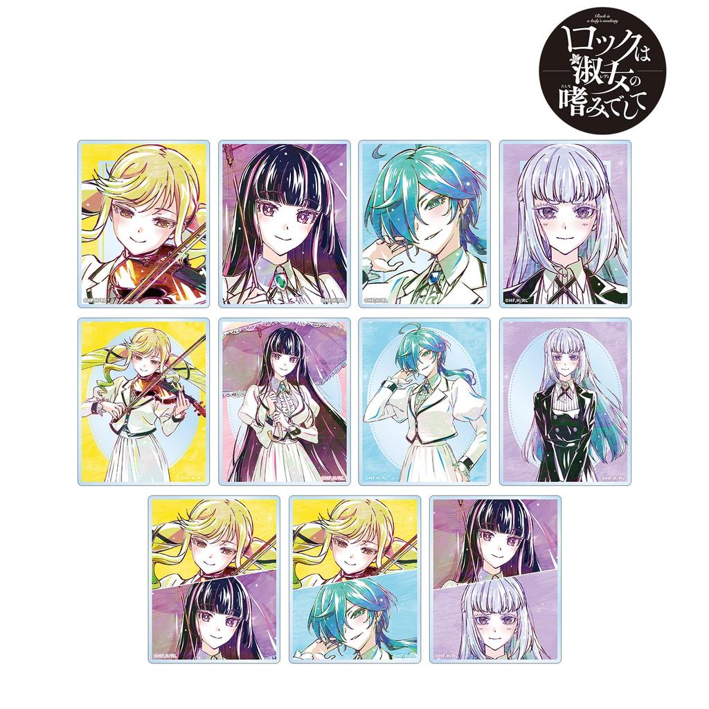 is a Trading Ani Art Acrylic Box of 11 "Rock Lady's Hobby" Cards,