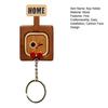 Wooden Key Holder Wall Mount Funny Face Expressions Handcrafted Key Storage Organizer Entryway Home Decor