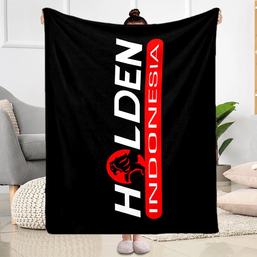 Electric Energy Holden Logo Blanket Durable Comfort Suitable for Livingroom Chair Bedding All-Season Use Stylish Decor