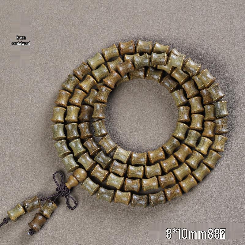 Argentina Green Sandalwood Men's and Women's Bracelet - 108 Beads, Prayer Beads of Yu Sandalwood & Rosewood.