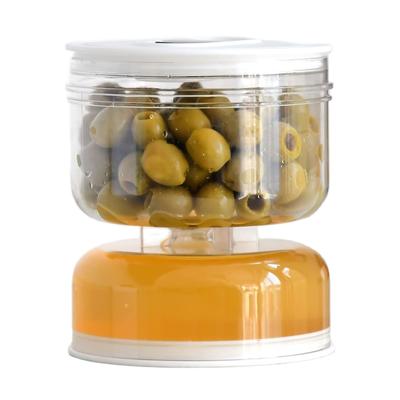 Tarro de pepinillos en seco y húmedo, dispensador de pepinillos y aceitunas, tarro de reloj de arena, contenedor de pepino para cocina, herramientas separadoras de jugo y alimentos, nuevo