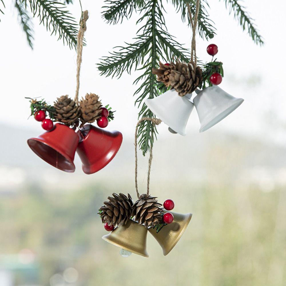 

Hanging Jingle Bell Pendant Iron Art Christmas Tree Decorations Home Decoration