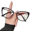 Retro Cat Eye Reading Glasses For Women Anti Blue Light Concave Metal Frame Fashion Glasses 5027