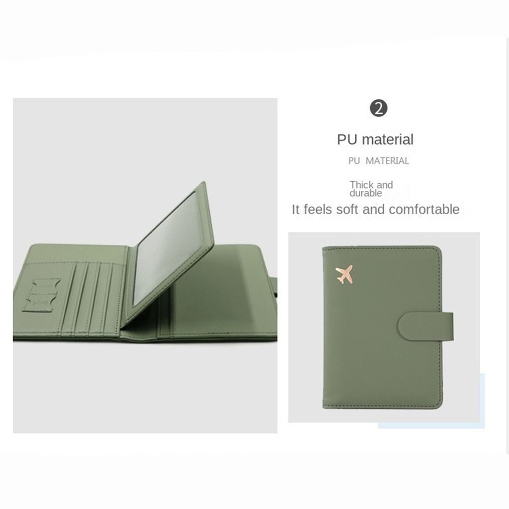 Leather Name ID Address Passport Holder Travel Accessories PU Card Case Passport Protective Cover