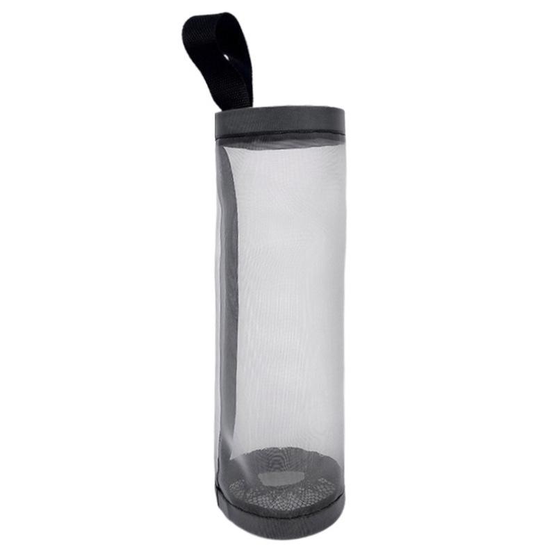 

Домашний держатель для продуктовых сумок, подвесное хранилище, мусорный мешок, кухонные мусорные мешки, органайзер, настенное крепление, держатель для пластиковых пакетов серый