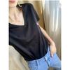 Short-sleeved T-shirt for Women's Cotton V-neck Spring and Summer New Slim and Versatile Pure Cotton Shirt