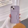 Luxury Solid Color Left Right Wallet Card Slot Hard PC Phone Case For iPhone 16 Pro Max E 14 11 12 13 15 Pro Max Mini Back Cover