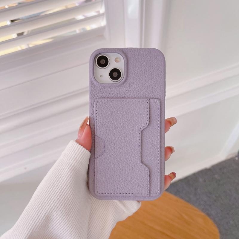 

Luxury Solid Color Left Right Wallet Card Slot Hard PC Phone Case For iPhone 16 Pro Max E 14 11 12 13 15 Pro Max Mini Back Cover iPhone 13 mini