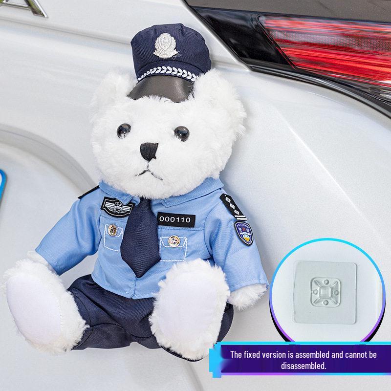 Firefighter Police Teddy Bear Plush Toy - Little Bear Cushion Wedding Gift