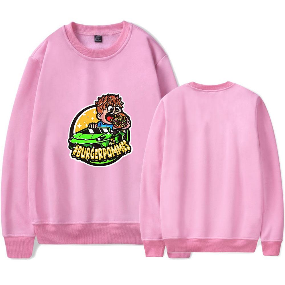 Burgerpommes ICrimax Oversized Hoodie Women Men O-neck Long Sleeve Sweatshirt Casual Tracksuit Funny Clothes